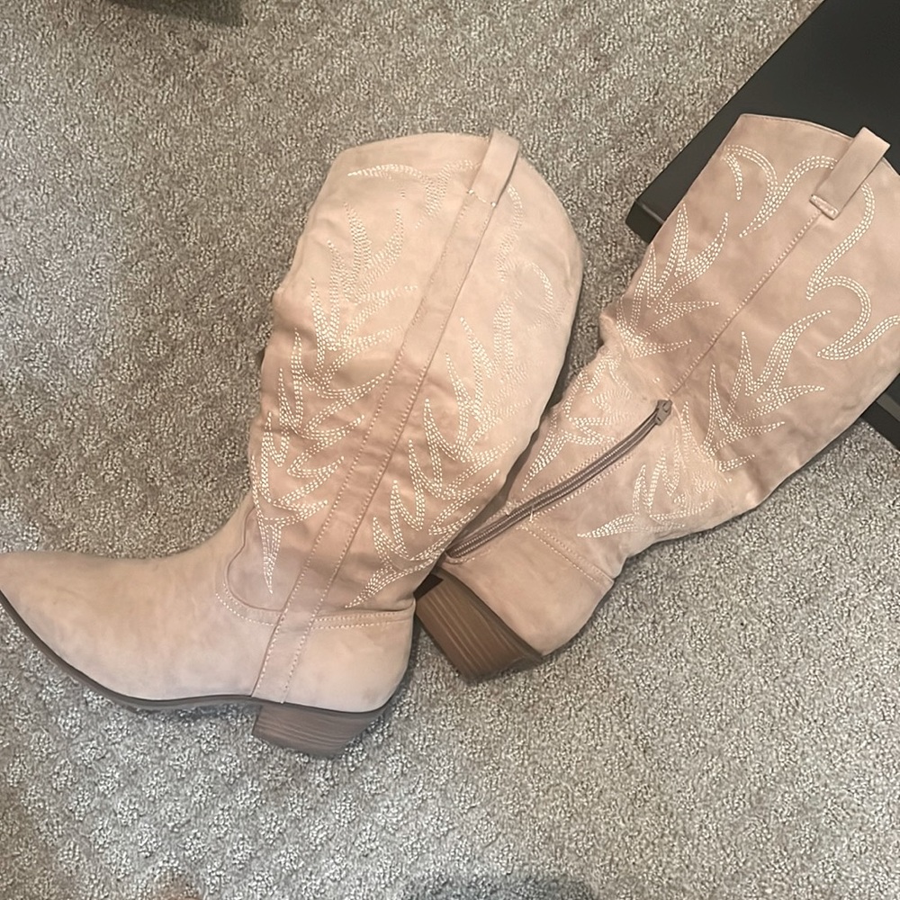 Taupe Western Boots